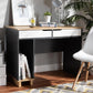 Reed Mid-Century Modern 2-Drawer Multicolor Wood Computer Desk FredCo