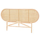 Reegan Modern Bohemian Natural Brown Rattan Queen Size Standalone Headboard FredCo