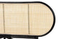Reegan Modern Bohemian Two-Tone Black and Natural Brown Rattan Queen Size Standalone Headboard FredCo