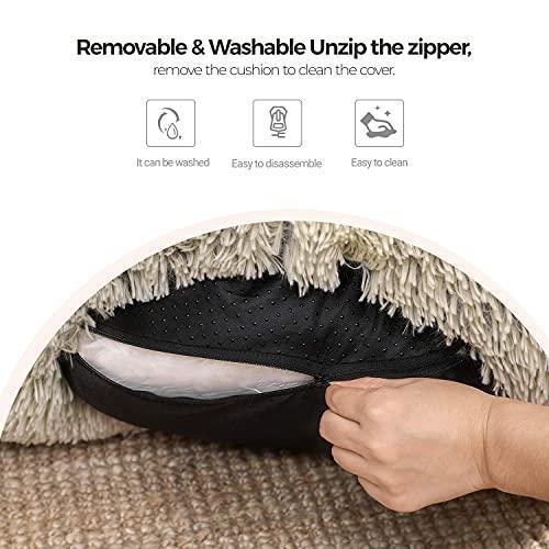 Removable Cushion Dog Bed Khaki FredCo