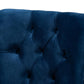 Remy Modern Transitional Navy Blue Velvet Fabric Upholstered Espresso Finished 2-Piece Wood Dining Chair Set FredCo