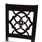 Renaud Modern and Contemporary Grey Fabric Upholstered and Dark Brown Finished Wood 2-Piece Dining Chair Set FredCo
