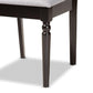Renaud Modern and Contemporary Grey Fabric Upholstered and Dark Brown Finished Wood 7-Piece Dining Set FredCo