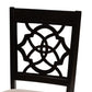 Renaud Modern and Contemporary Sand Fabric Upholstered and Dark Brown Finished Wood 7-Piece Dining Set FredCo