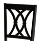 Reneau Modern and Contemporary Sand Fabric Upholstered Espresso Brown Finished Wood 2-Piece Dining Chair Set FredCo