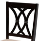 Reneau Modern and Contemporary Sand Fabric Upholstered Espresso Brown Finished Wood 5-Piece Dining Set FredCo