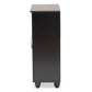Renley Modern and Contemporary Espresso Brown Finished Wood 2-Door Shoe Storage Cabinet FredCo