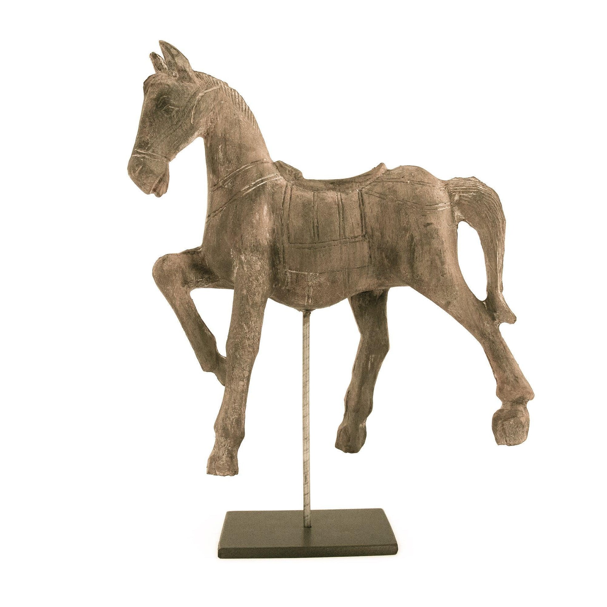 Resin Horse on Stand BCH064I FredCo
