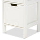 Reuben Cottage and Farmhouse White Finished 2-Drawer Wood Storage Cabinet FredCo