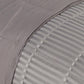 Reversible Solid and Stripes Lightweight Microfiber Comforter Blanket FredCo