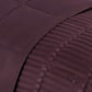 Reversible Solid and Stripes Lightweight Microfiber Comforter Blanket FredCo
