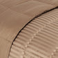 Reversible Solid and Stripes Lightweight Microfiber Comforter Blanket FredCo