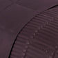 Reversible Solid and Stripes Lightweight Microfiber Comforter Blanket FredCo