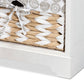 Rianne Modern Transitional White Finished Wood 4-Basket Storage Unit FredCo