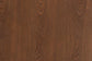 Rina Mid-Century Modern Ash Walnut Finished Wood 4-Piece Full Size Bedroom Set with Synthetic Rattan FredCo