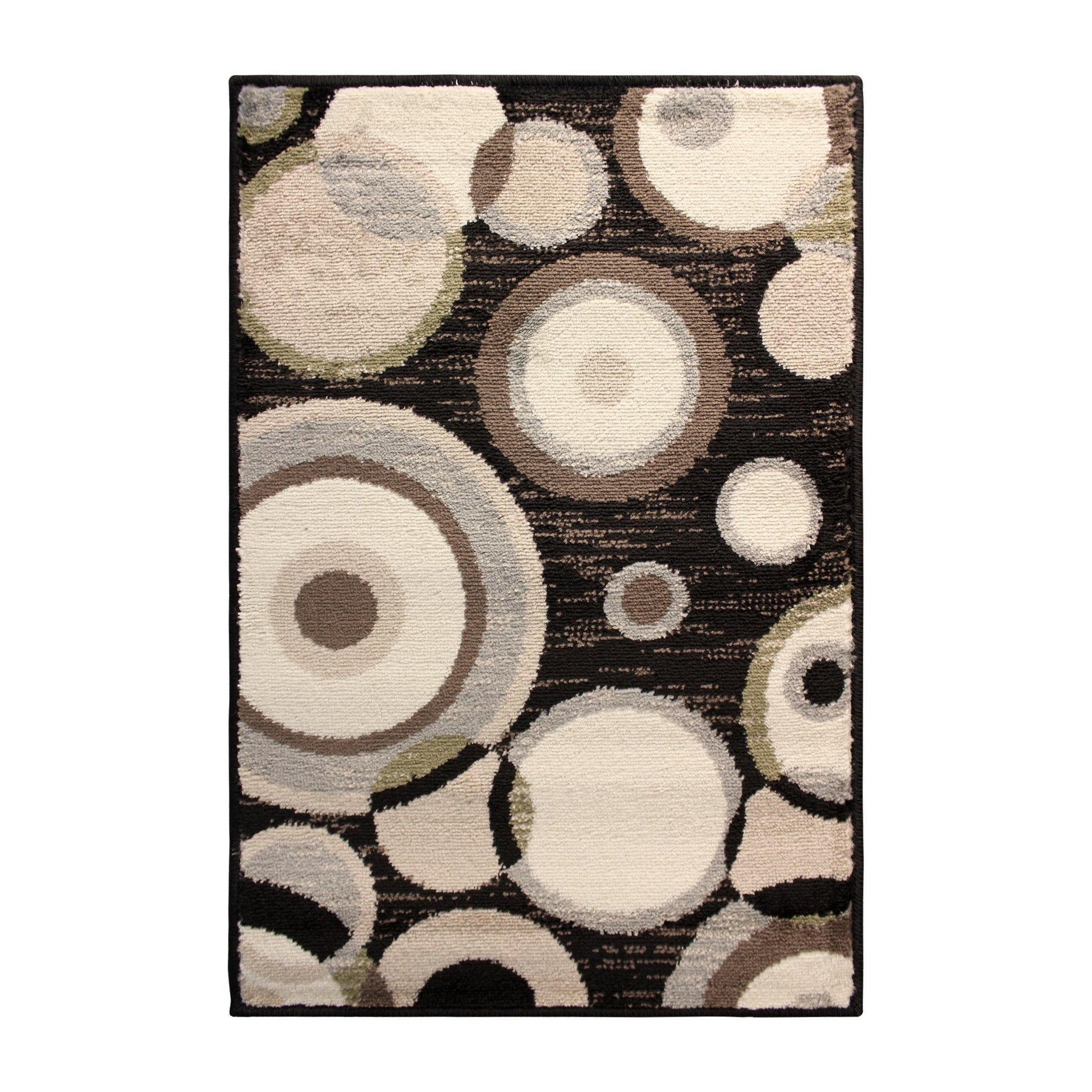 Ringoes Modern Geometric Circles Rug FredCo