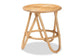 Rinjani Modern Bohemian Natural Brown Rattan End Table FredCo