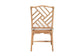 Rio Modern Bohemian Natural Brown Rattan Dining Chair FredCo