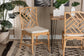 Rio Modern Bohemian Natural Brown Rattan Dining Chair FredCo