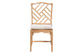 Rio Modern Bohemian Natural Brown Rattan Dining Chair FredCo