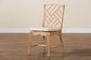 Rio Modern Bohemian Natural Brown Rattan Dining Chair FredCo