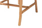 Rio Modern Bohemian Natural Brown Rattan Dining Chair FredCo