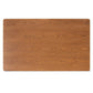 Riordan Mid-Century Modern Tan Faux Leather Upholstered and Walnut Brown Finished Wood 3-Piece Dining Nook Set FredCo