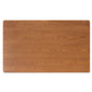 Riordan Mid-Century Modern Tan Faux Leather Upholstered and Walnut Brown Finished Wood 4-Piece Dining Nook Set FredCo