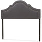 Rita Modern and Contemporary Dark Grey Fabric Upholstered King Size Headboard FredCo