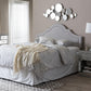 Rita Modern and Contemporary Greyish Beige Fabric Upholstered King Size Headboard FredCo