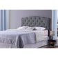 Rita Modern and Contemporary Queen Size Grey Fabric Upholstered Button-tufted Scalloped Headboard FredCo
