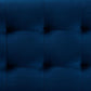 Roanoke Modern and Contemporary Navy Blue Velvet Fabric Upholstered Grid-Tufted Storage Ottoman Bench FredCo