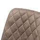 Roberta Mid-Century Modern Light Brown Fabric Upholstered Shell Dining Chair Set of 2 FredCo