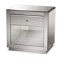 Rochadh Modern and Contemporary Hollywood Glamour Style 1-drawer and 1-shelf Nightstand and Bedside Table FredCo