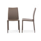 Rockford Modern and Contemporary Taupe Bonded Leather Upholstered Dining Chair (Set of 2) FredCo