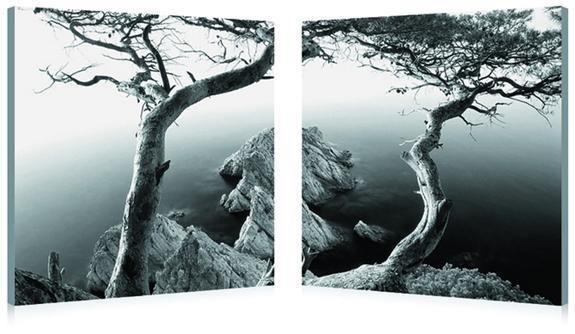 Rocky Shore Mounted Photography Print Diptych FredCo