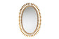 Rogier Modern Glam and Luxe Antique Goldleaf Metal Accent Wall Mirror FredCo