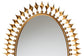 Rogier Modern Glam and Luxe Antique Goldleaf Metal Accent Wall Mirror FredCo