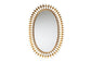 Rogier Modern Glam and Luxe Antique Goldleaf Metal Accent Wall Mirror FredCo