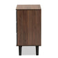 Roldan Modern and Contemporary Two-Tone Walnut and Grey Finished Wood 3-Drawer Bedroom Chest FredCo