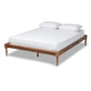Romy Vintage French Inspired Ash Wanut Finished King Size Wood Bed Frame FredCo