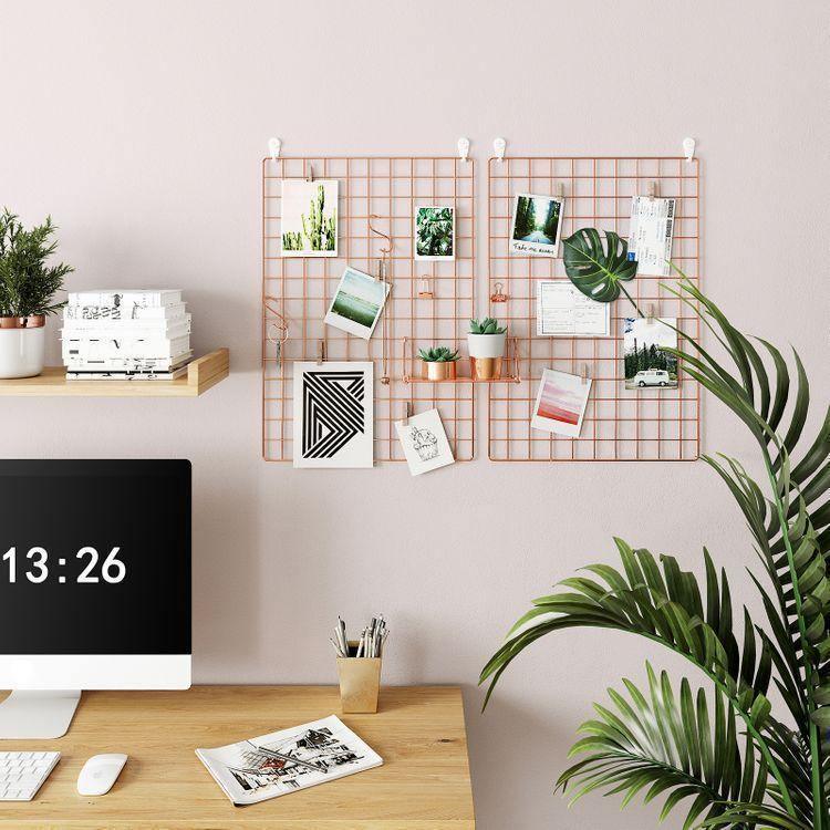 Rose Gold Wall Grid Panel FredCo