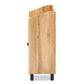 Rossin Modern and Contemporary Oak Brown Finished Wood 2-Door Entryway Shoe Storage Cabinet with Top Shelf FredCo