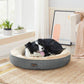 Round Dog Bed Dark Gray FredCo