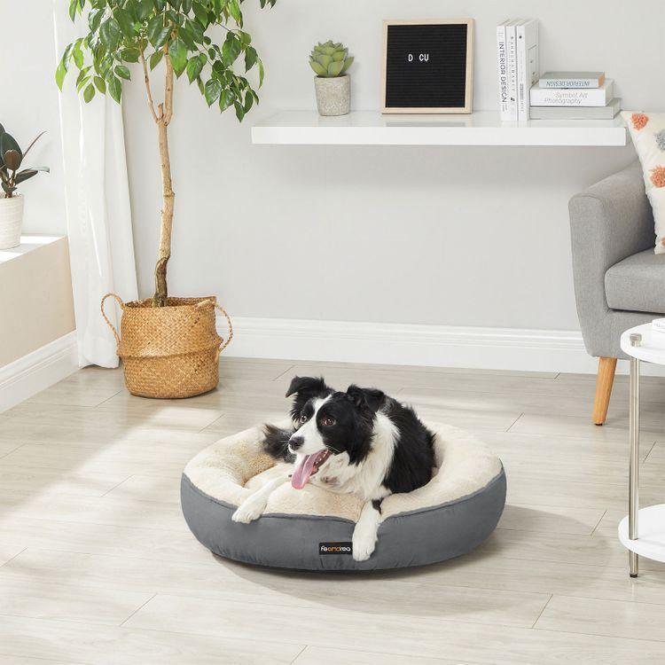 Round Dog Bed Dark Gray FredCo