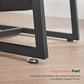 Round End Table with Pocket Rustic Brown and Black FredCo