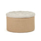 Round Ottoman CF053-1 A003 Jute FredCo