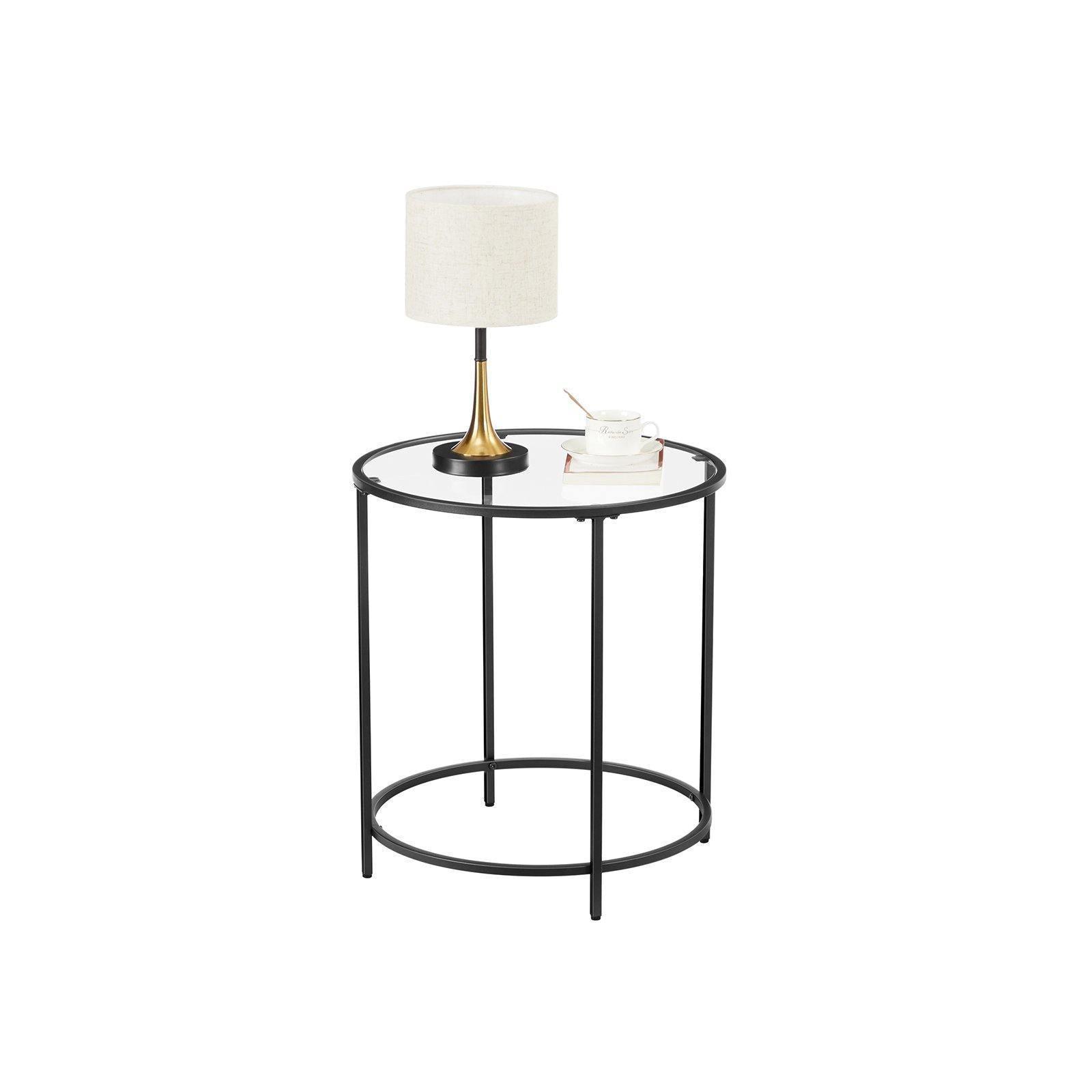 Round Side Table Black FredCo