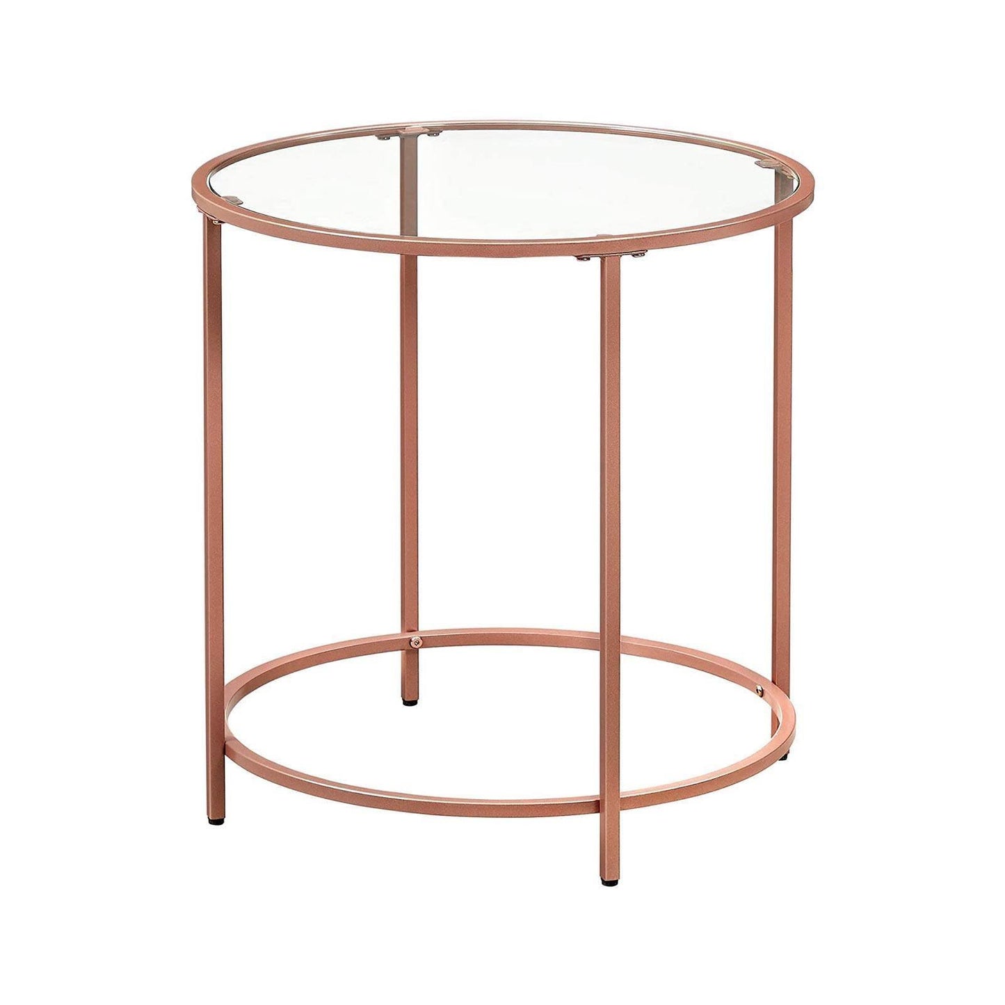 Round Side Table, Rose Gold FredCo