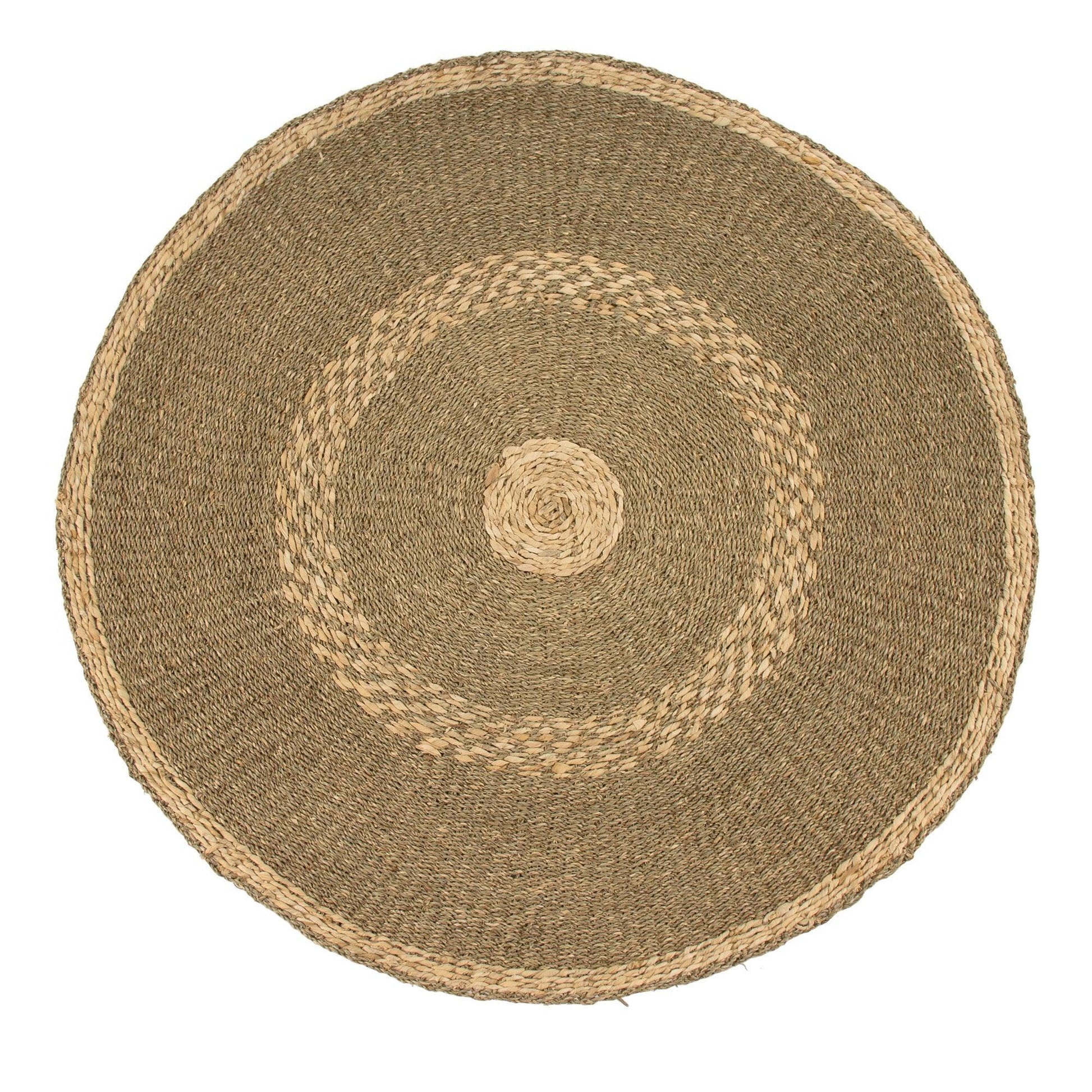 Round Striped Area Rug ZENMK-RR18 FredCo